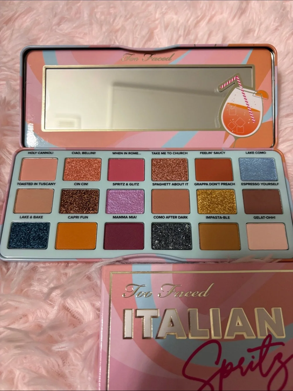 New Too Faced Italian Spritz Eyeshadow Palette -18 shades